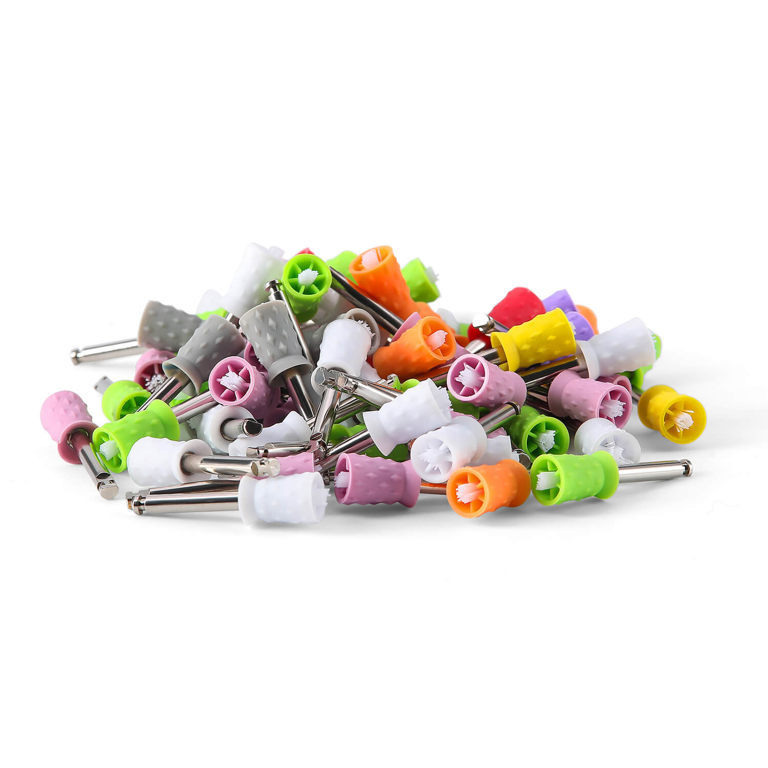 AZDENT Dental Rubber Dual-use Polishing Prophy Cup Brush Soft/Hard Cup RA2.35mm 10pcs/Box - azdentall.com