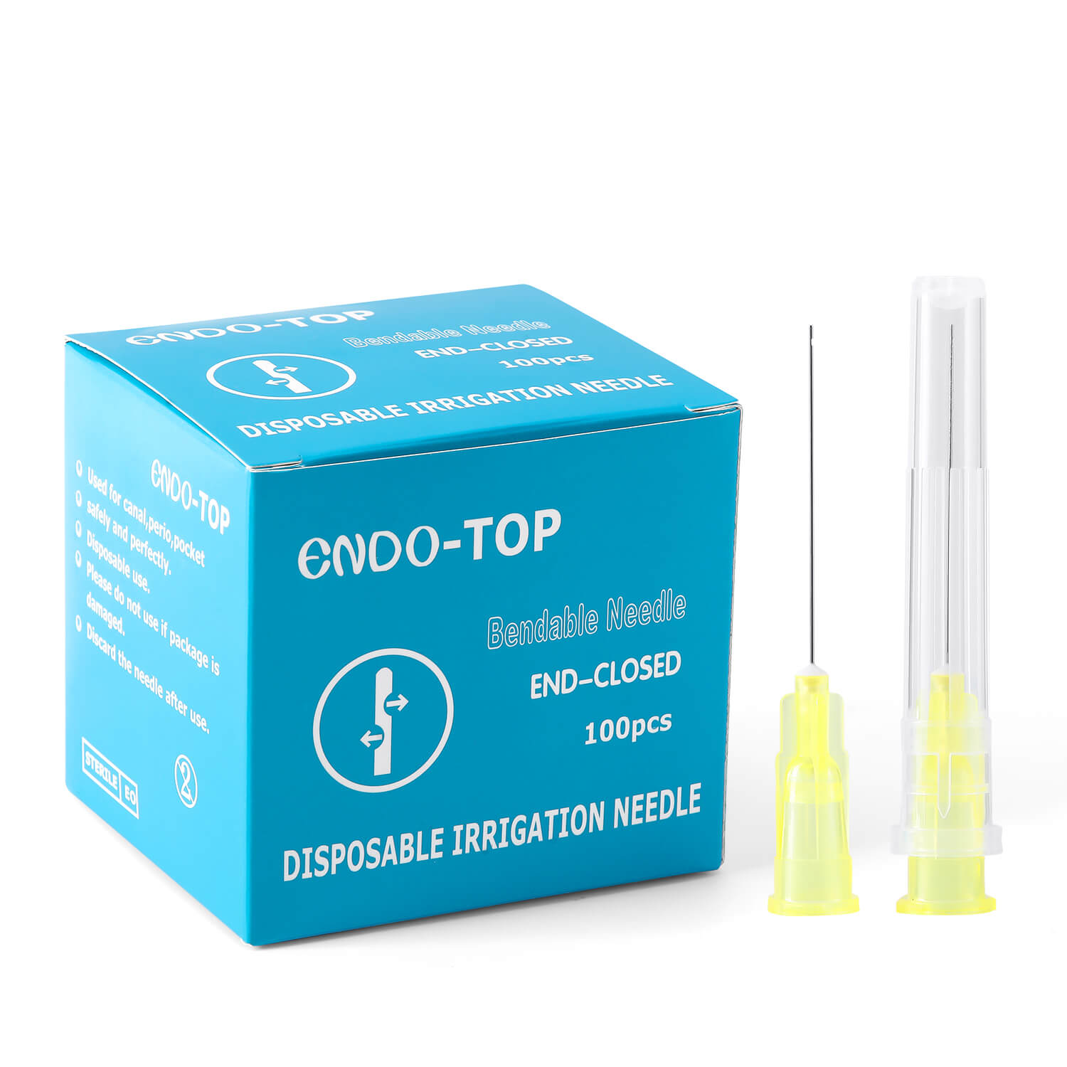 Dental Endo Root Canal Irrigation Needle Tip 25mm 30G Sterile 100pcs/Box