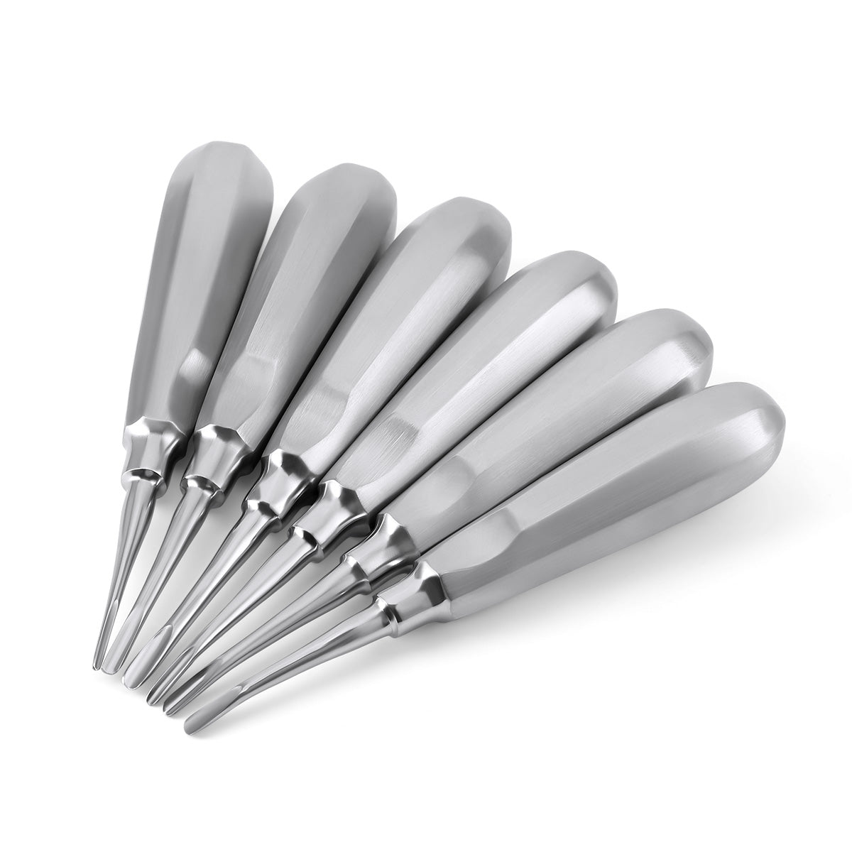 Dental Surgical Instrument Teeth Elevators Straight/Curved 6 Sizes- azdentall.com