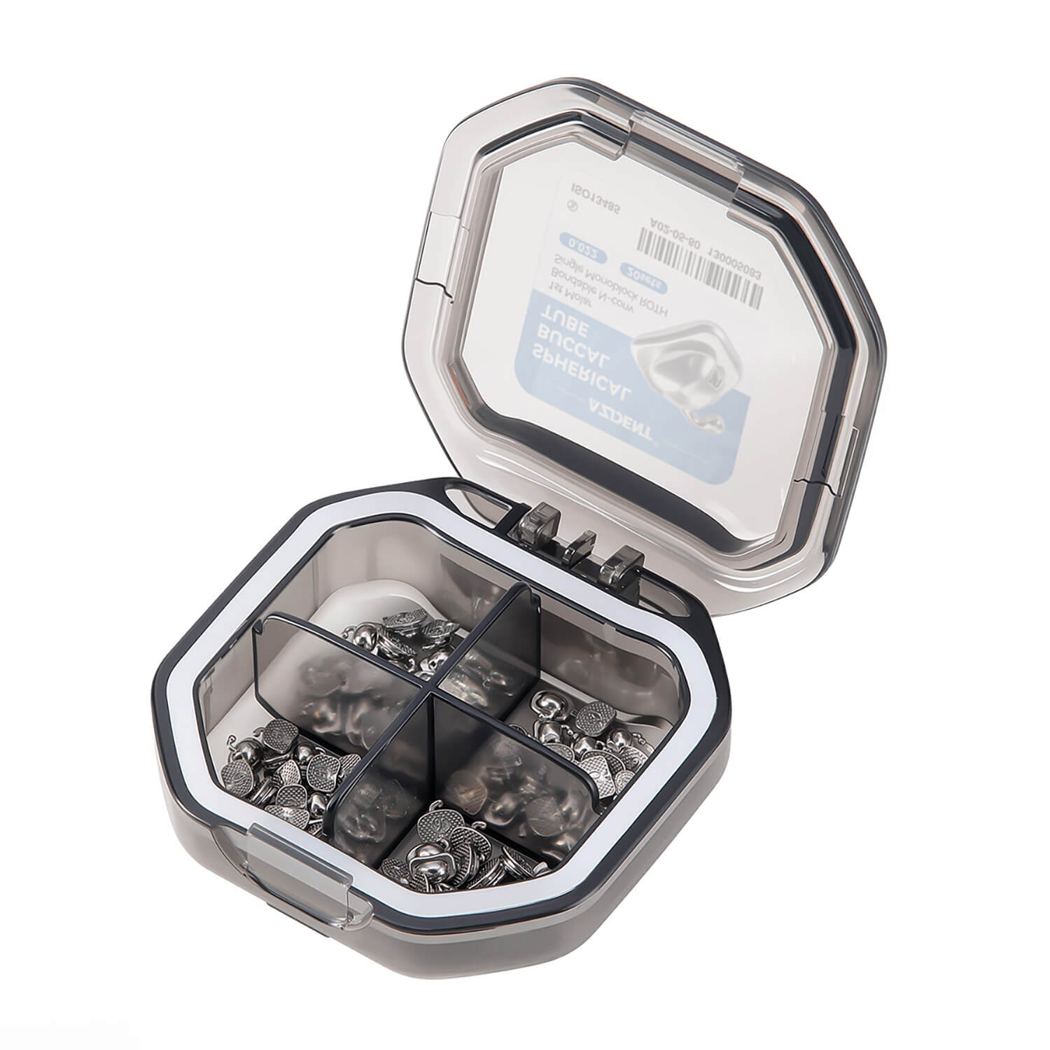 AZDENT Spherical Buccal Tube 1st Molar Bondable Monoblock Non-Convertible Single Roth/MBT 0.022 20Sets/Box - azdentall.com
