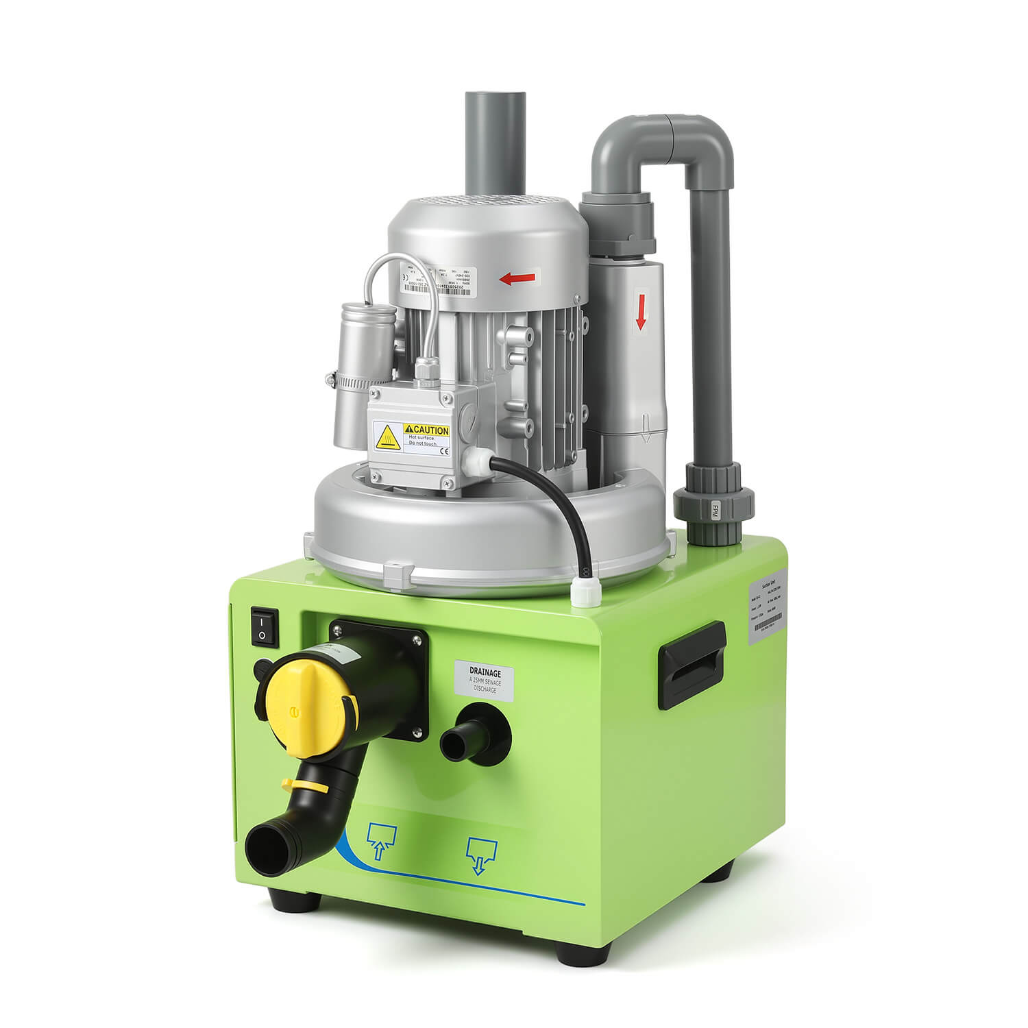 Portable Dental Suction Unit 600L/min 1100W for 2-3 Dental Chair Low Working Noise - azdentall.com