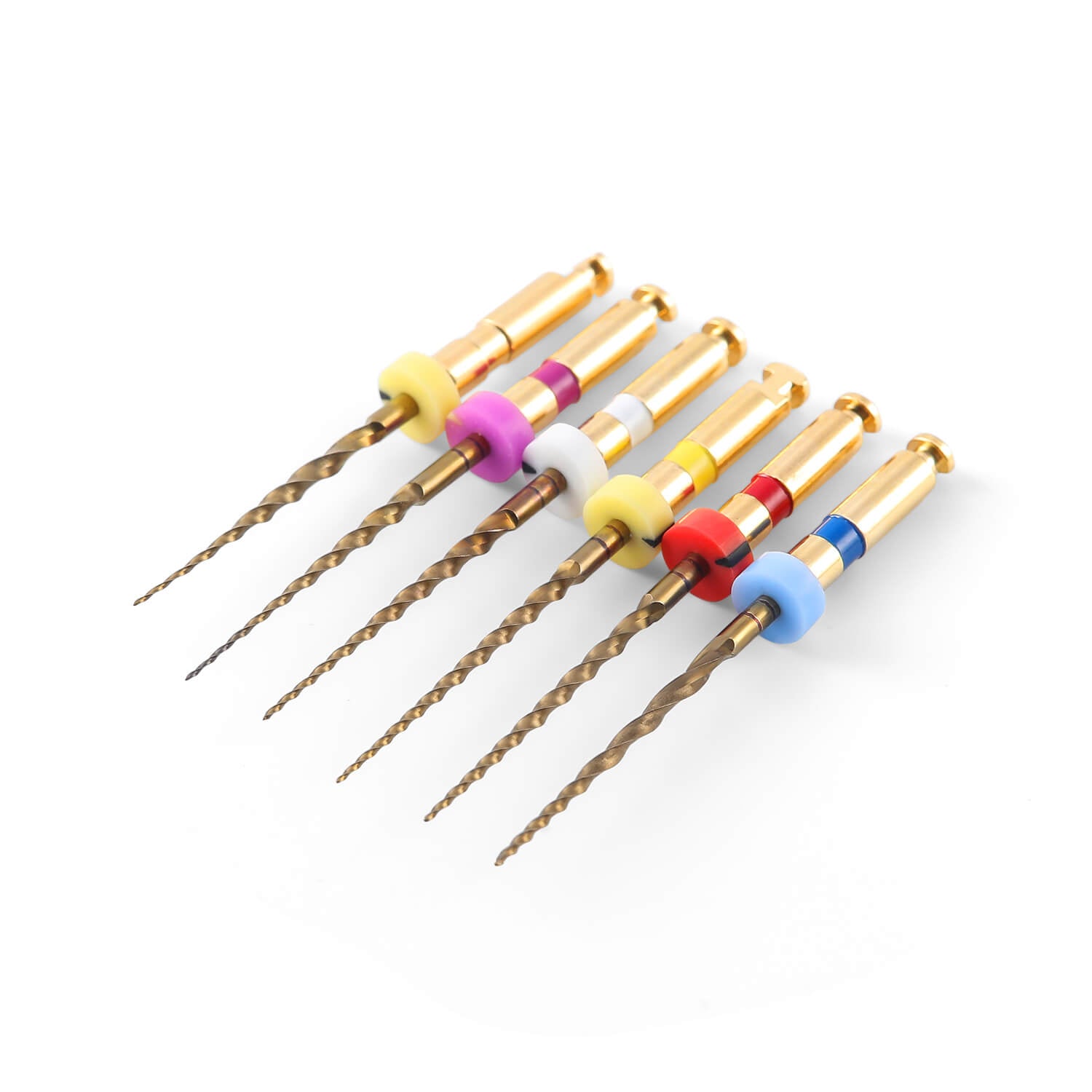 AZDENT Dental NiTi Rotary Engine Files 19mm/25mm SX-F3 S1-S2 Gold 6pcs/Pk - azdentall.com
