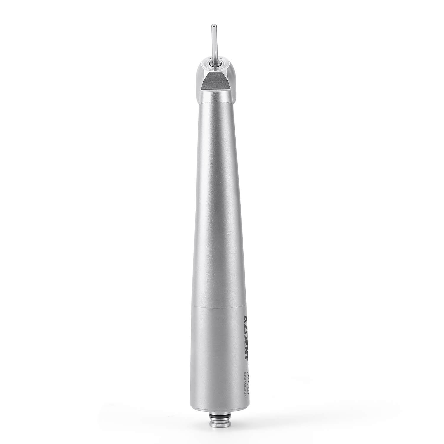 AZDENT Dental LED Fiber Optic 45° High Speed Handpiece Titanium Standard Head Four Water Spray / 6 Holes Quick Coupler - azdentall.com