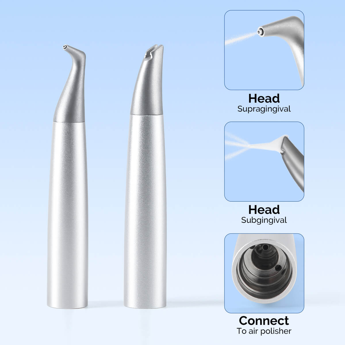 Dental Air Polisher Nozzles Gingival & Subgingival Sandblasting Handle for EMS AIR-FLOW - azdentall.com