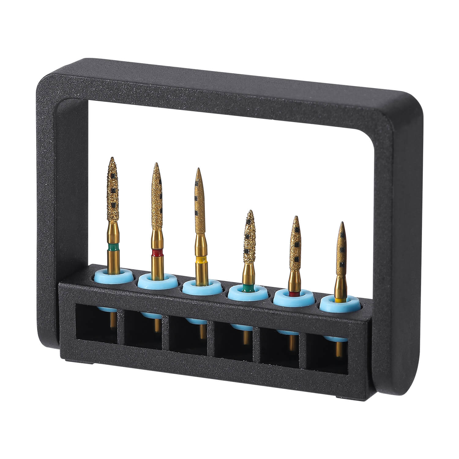 Dental Preparation Diamond Burs Restoration Kit FG 1.6mm for Anterior Premolar Teeth 6Pcs/Box - azdentall.com