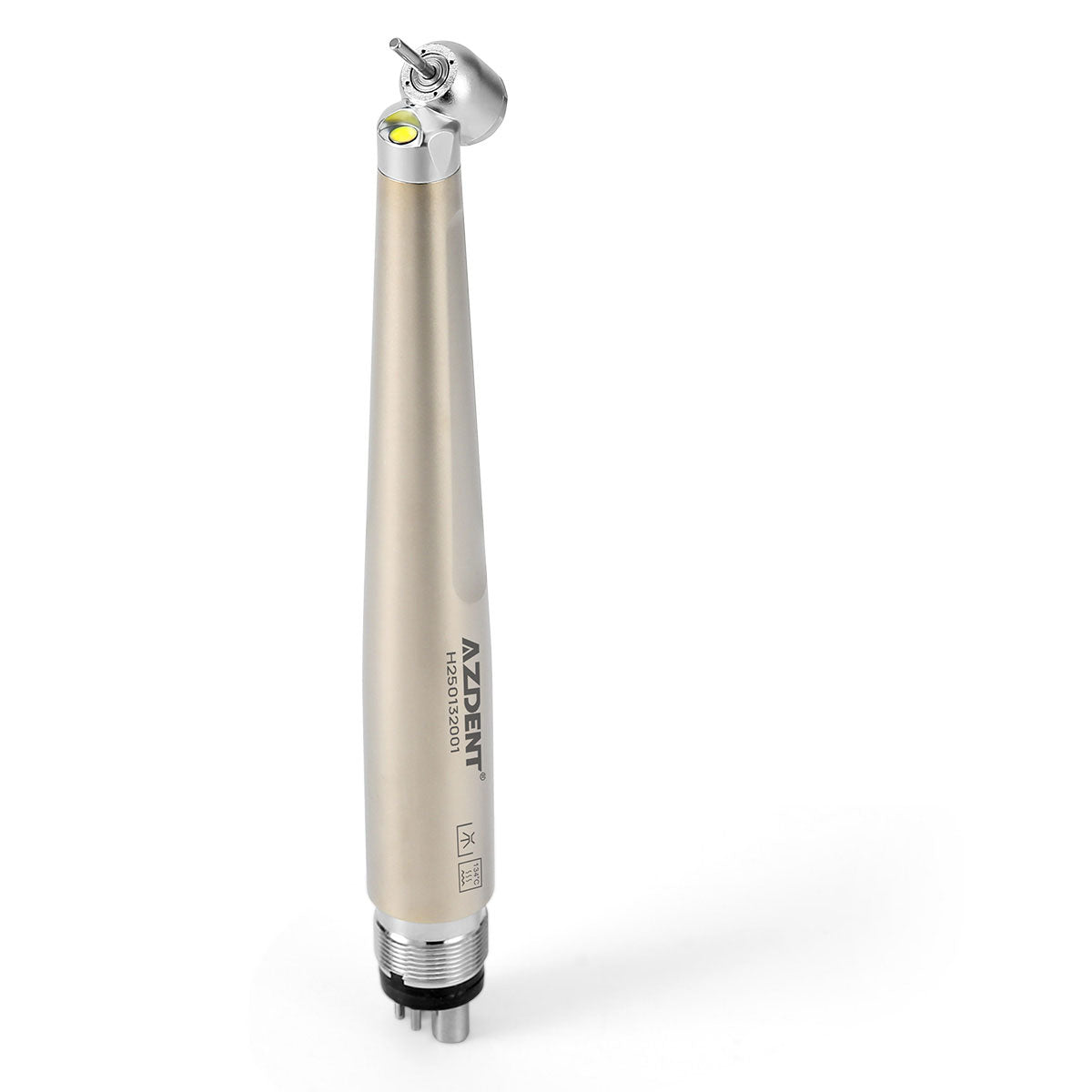 AZDENT Dental 45 Degree LED High Speed Handpiece E-generator Standard Head Push Button 4 Hole - azdentall.com