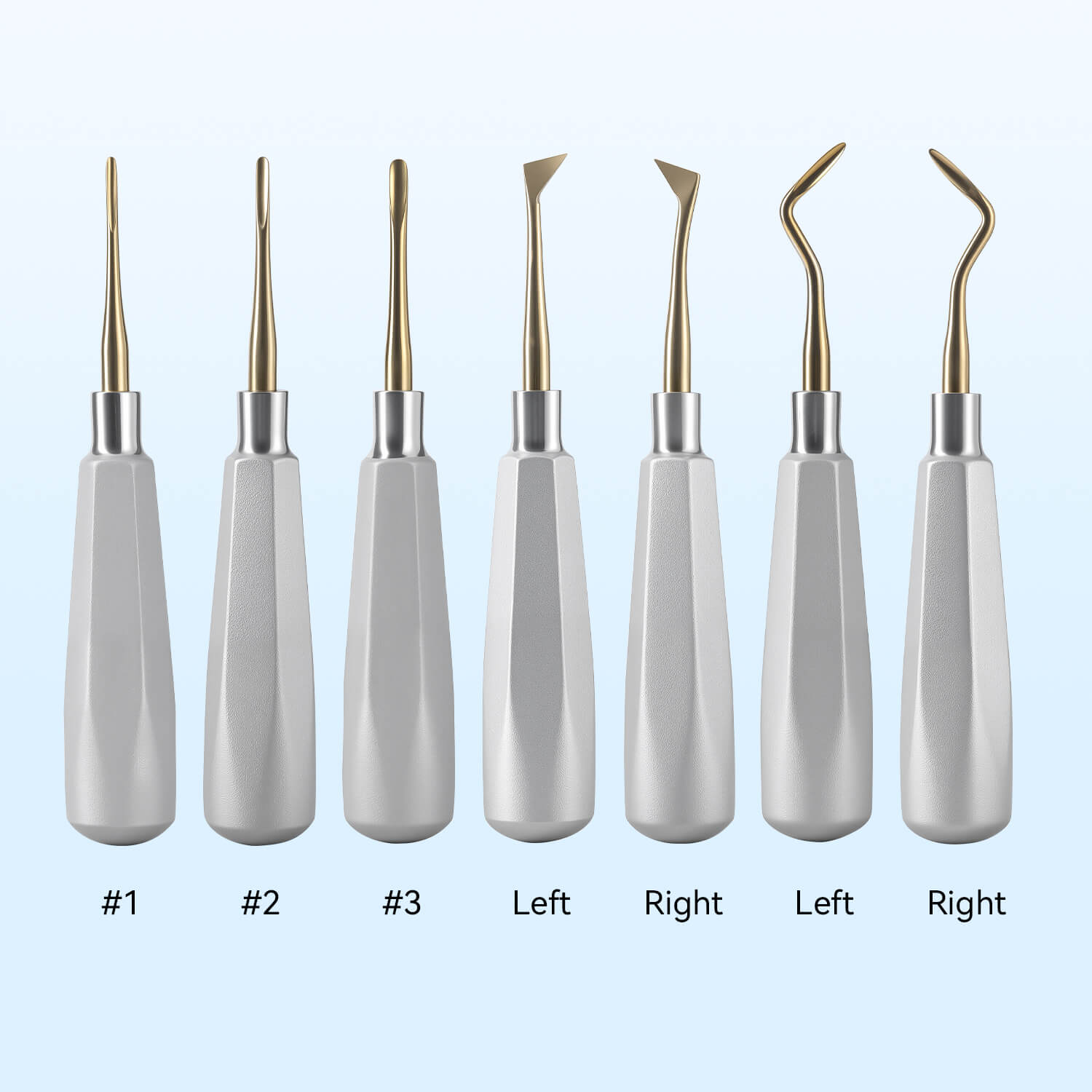 Dental Tooth Extracting Elevators Gold Tips - azdentall.com