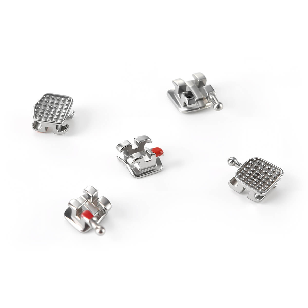 Dental Metal Monoblock Brackets Mesh Base Mini Roth/MBT 0.022