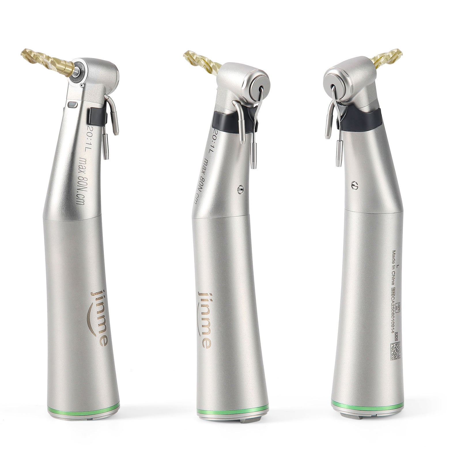 Jinme L Fiber Optic LED 20:1 Implant Contra Angle Low Speed Handpiece - azdentall.com