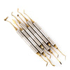 Dental Tools Composite Resin Filling Spatula Titanium Plated Head Filler Gold - azdentall.com
