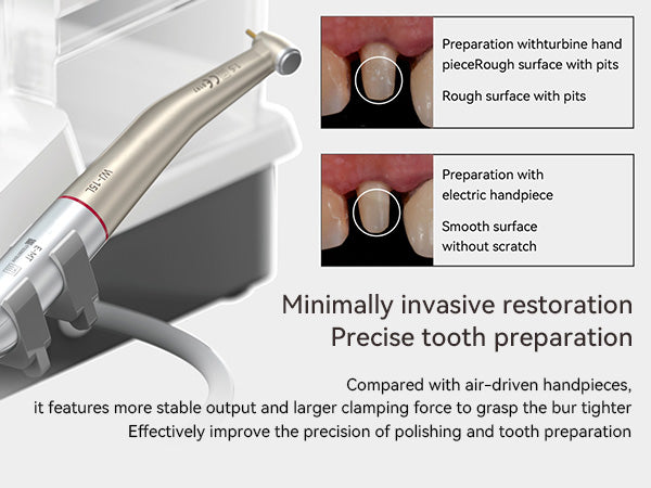 Woodpecker Dental MT3 Electric Motor Brushless with 1:5 Contra Angle & Water Supply System - azdentall.com