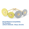 Dental Lab Polishing Diamond Grinding Wheel HP2.35mm Coarse/Medium 1pc/Box - azdentall.com