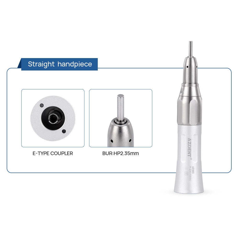 AZDENT Dental Stainless Body Shadowless LED E-generator High and Low Speed Handpiece 4 Holes - azdentall.com