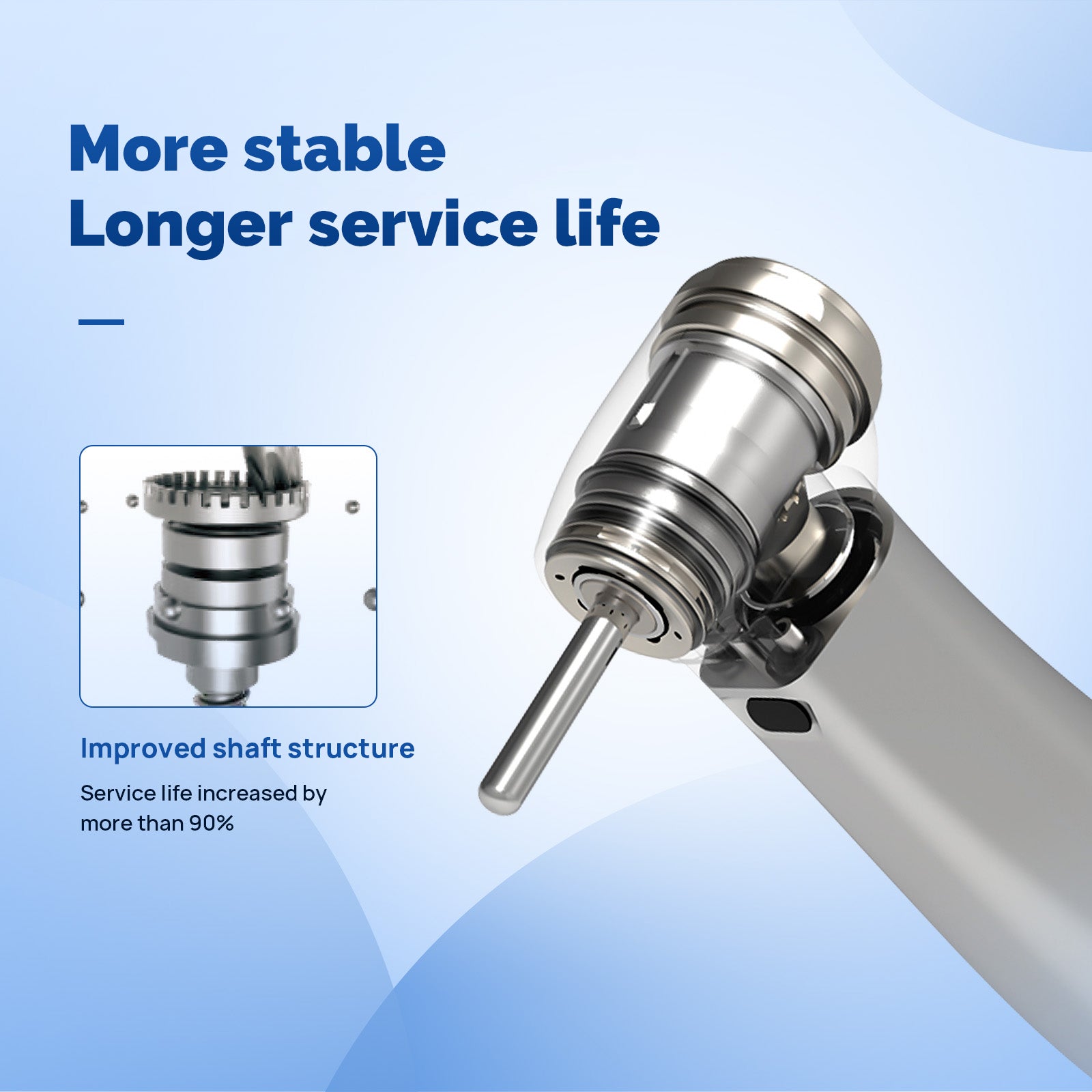COXO Dental 1:5 Increasing Electric Fiber Optic Inner Channel Contra Angle Handpiece Standard Head CX235C7-5 - azdentall.com