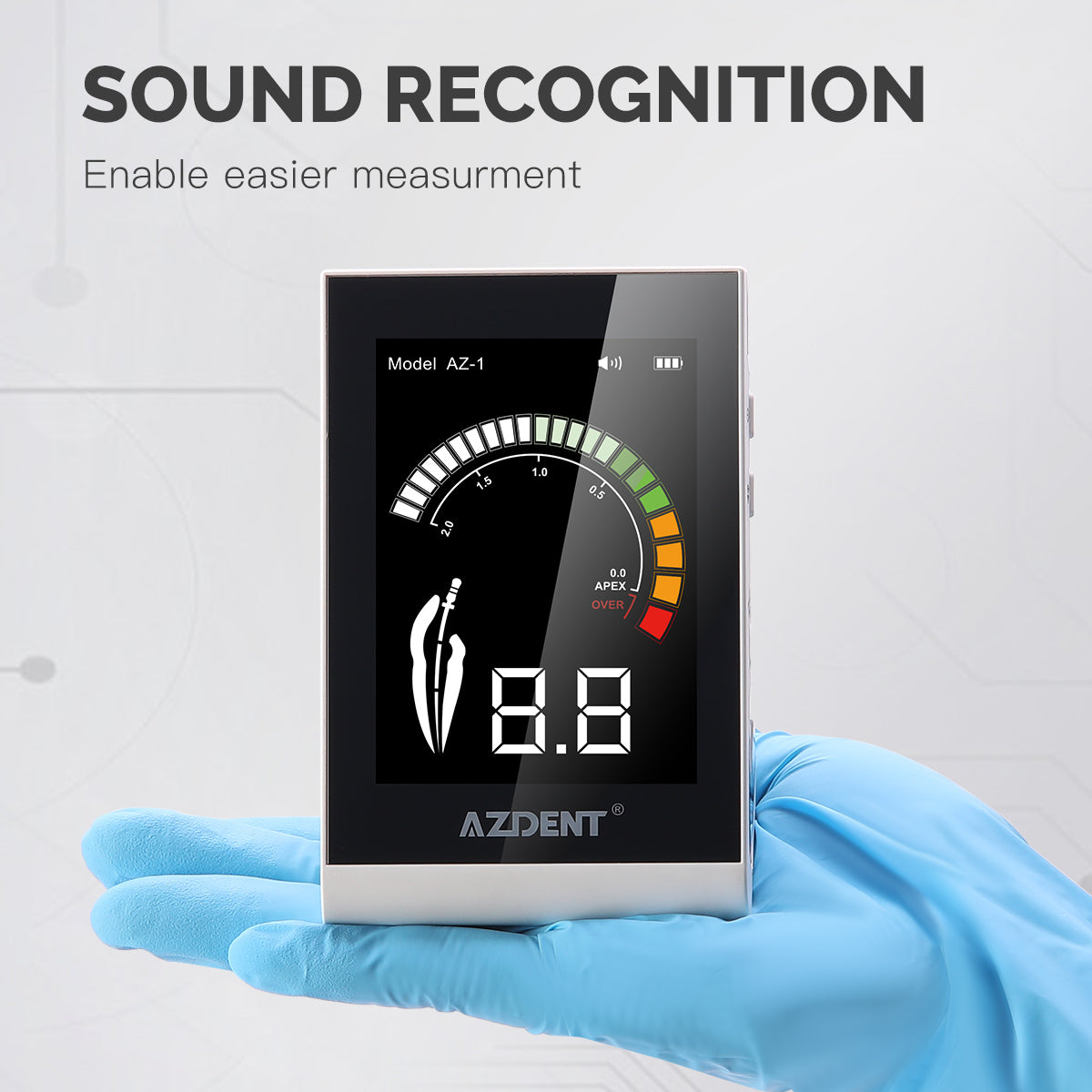 AZDENT Dental Endodontic Apex Locator Root Canal Measurement Tool Multi-color Screen Touch Inductive Button - azdentall.com