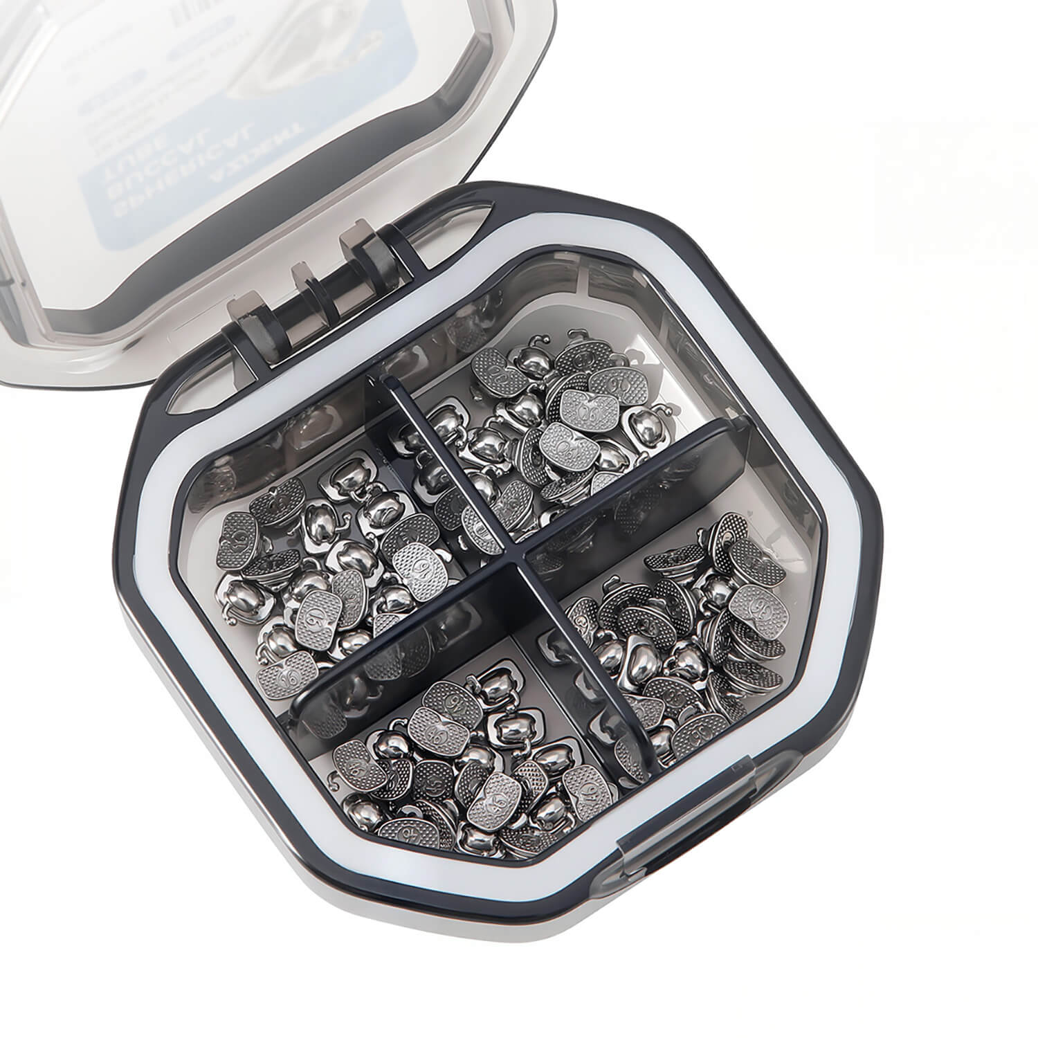 AZDENT Spherical Buccal Tube 1st Molar Bondable Monoblock Non-Convertible Single Roth/MBT 0.022 20Sets/Box - azdentall.com