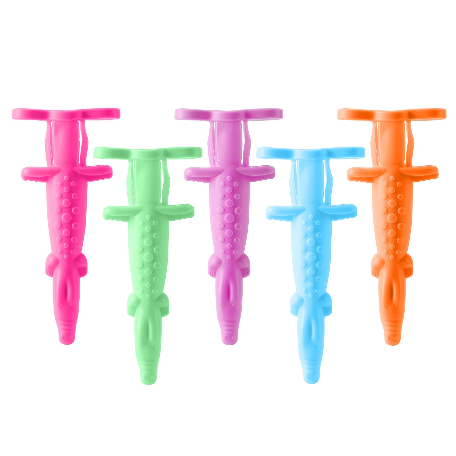 Dental Surgical Injector Alligator Syringe Sleeves Assorted Colors 5pcs/Bag - azdentall.com