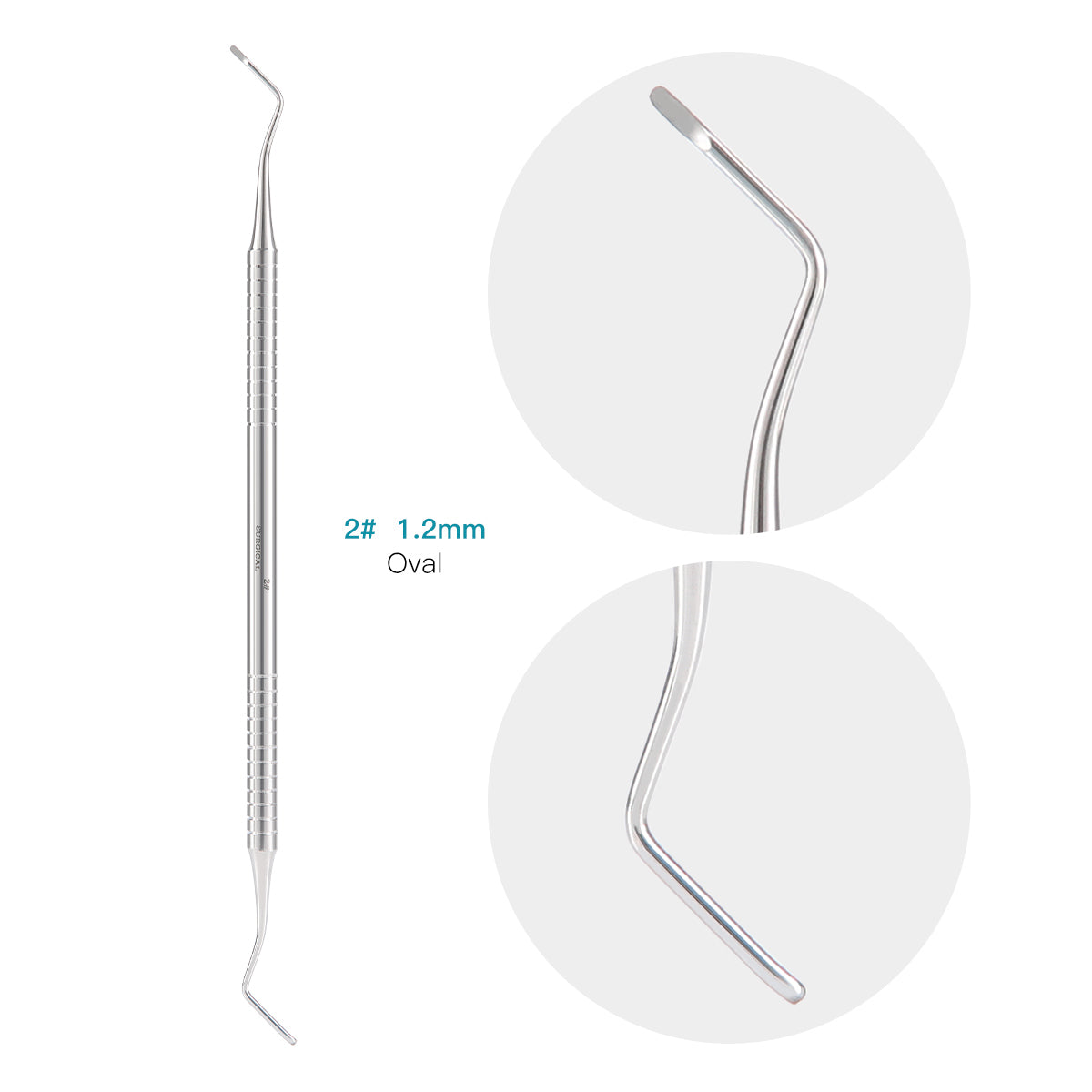 Premium Instruments 3-Pc Double End Spoon Excavator Set – 2.5mm, 2mm, 1.8mm – Stainless Steel, Dental Restorative Instruments