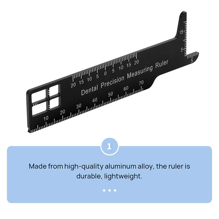 Dental Precision Measuring Ruler Span Measure Scale Endodontic Instrum ...