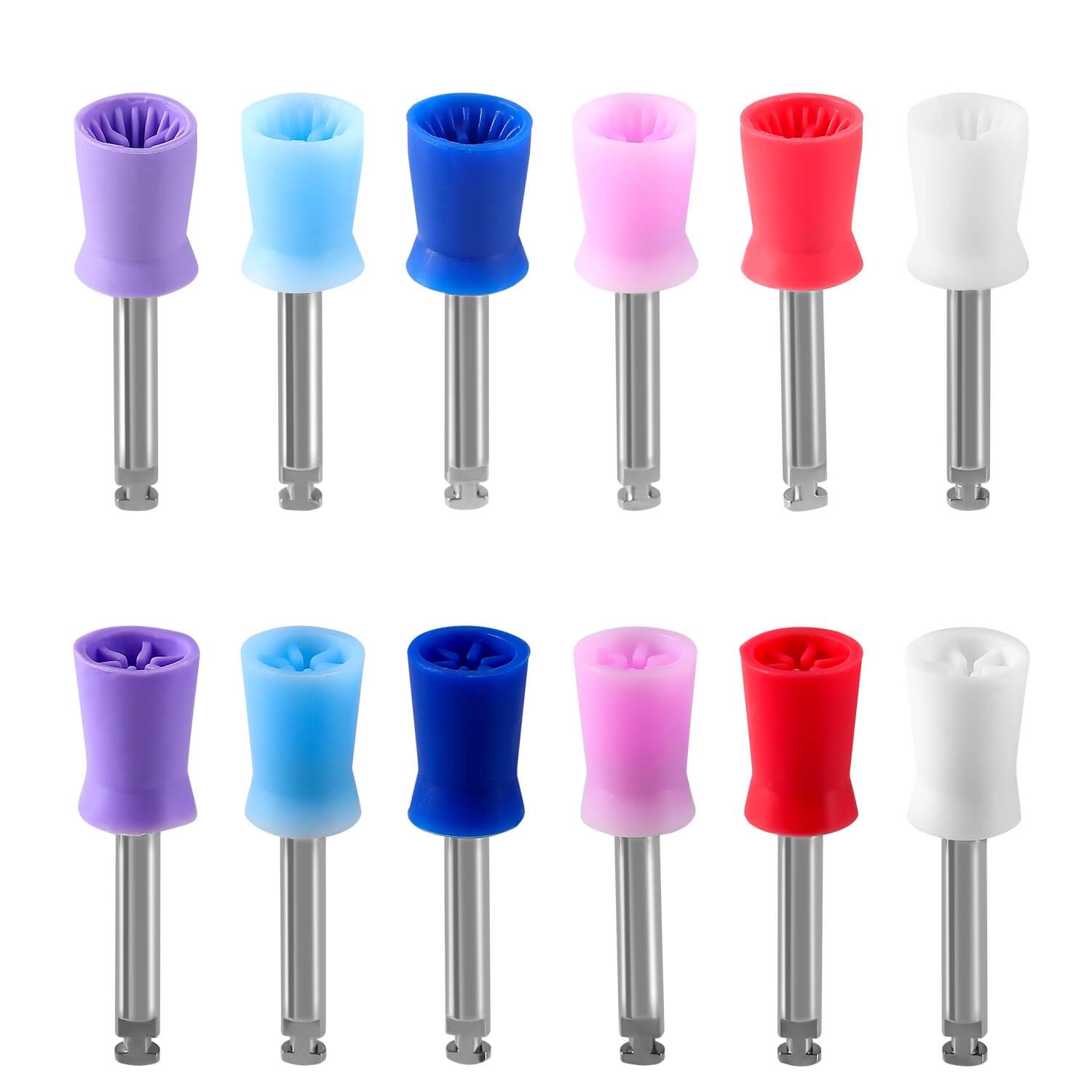 AZDENT Dental Rubber Polishing Prophy Cup Hard Brushes RA2.35mm 100pcs/Box - azdentall.com