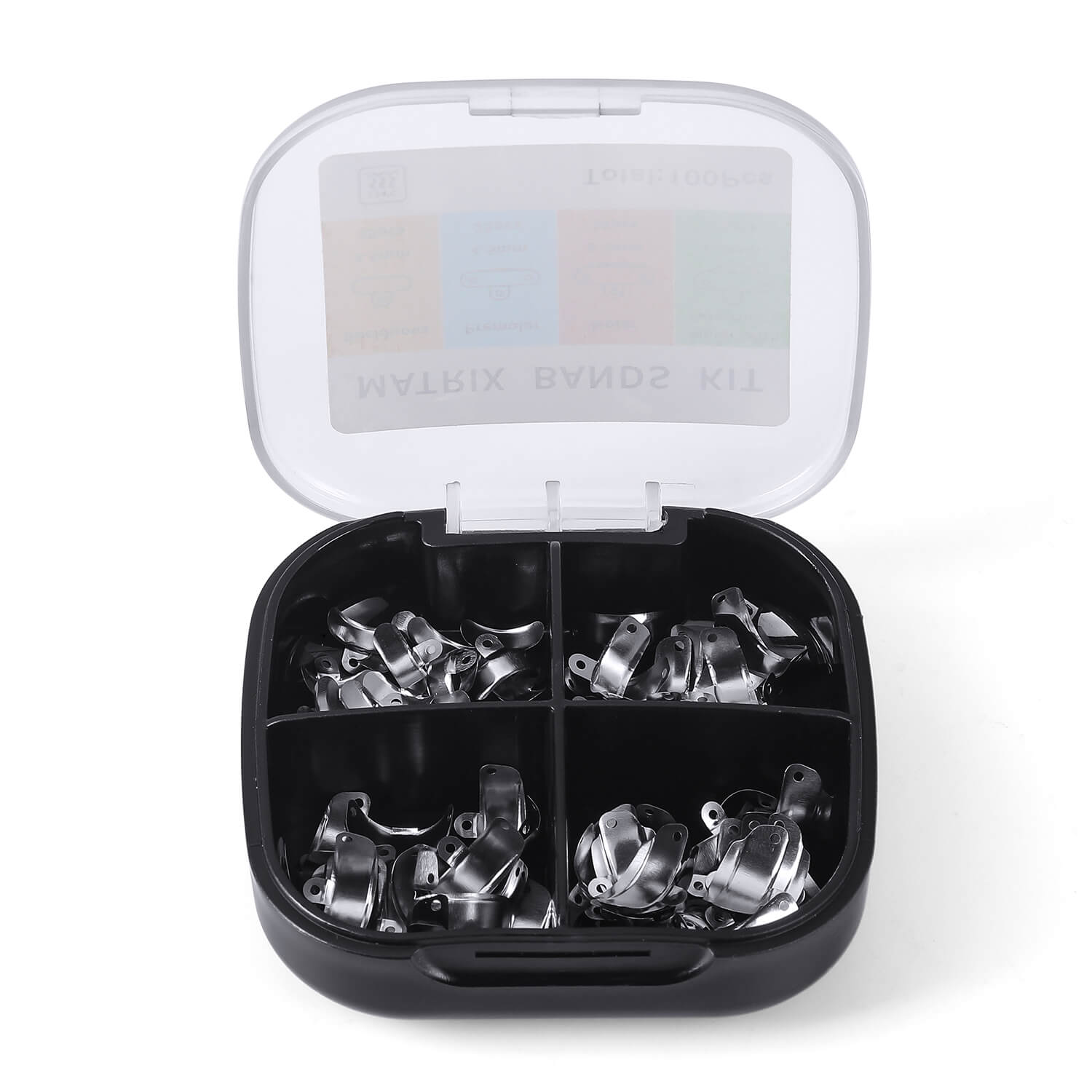 Dental Matrix Bands Sectional Contoured Metal Matrices Matrix 100pcs/Box - azdentall.com