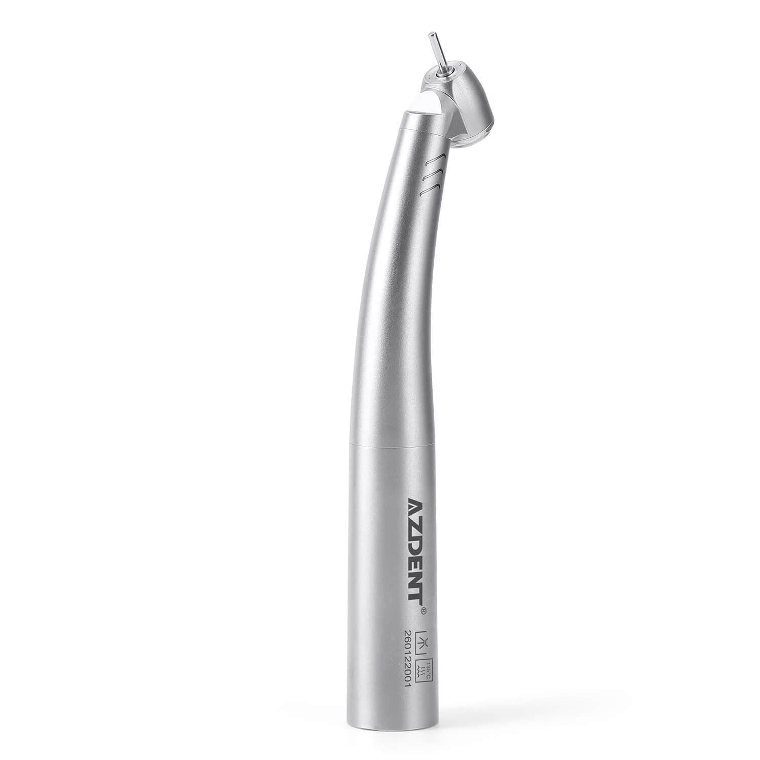 AZDENT Dental LED Fiber Optic 45° High Speed Handpiece Titanium Standard Head Four Water Spray / 4 or 6 Holes Quick Coupler - azdentall.com