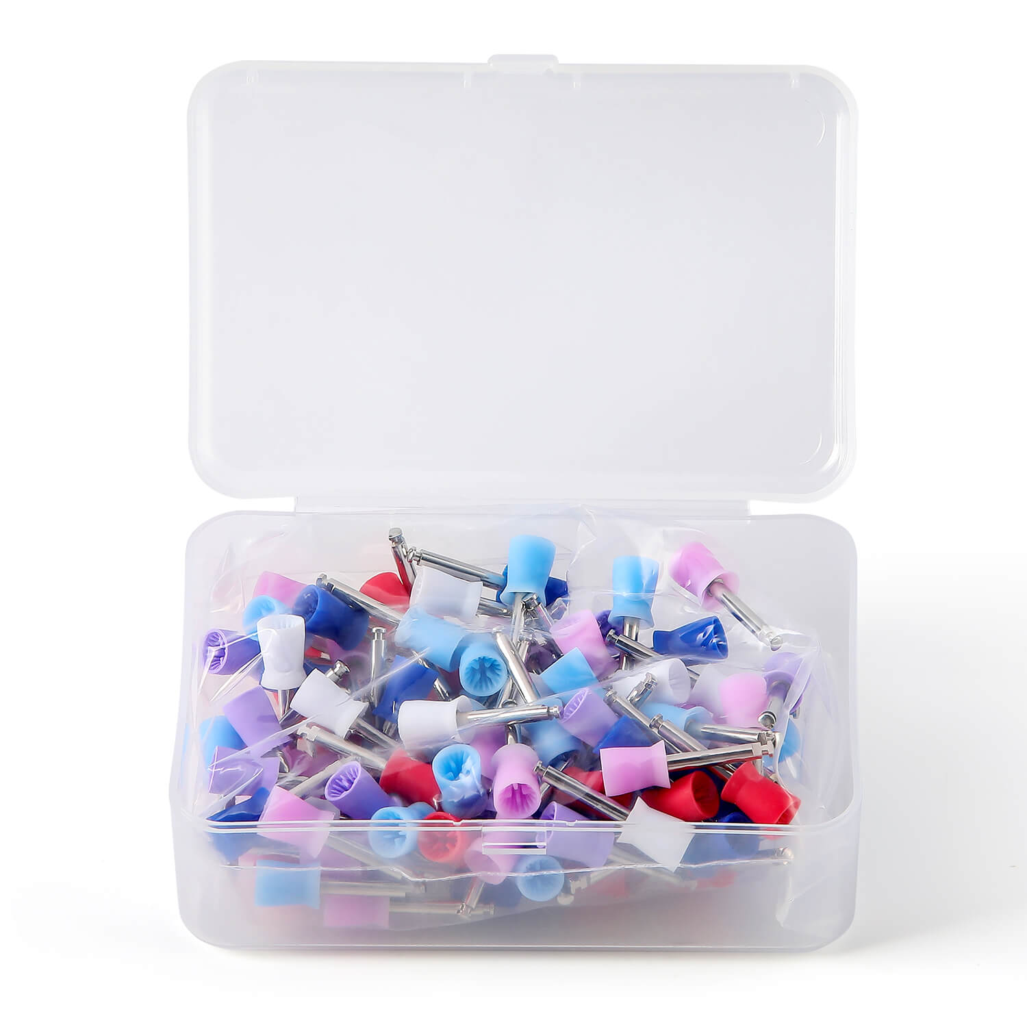 AZDENT Dental Rubber Polishing Prophy Cup Hard Brushes RA2.35mm 100pcs/Box - azdentall.com