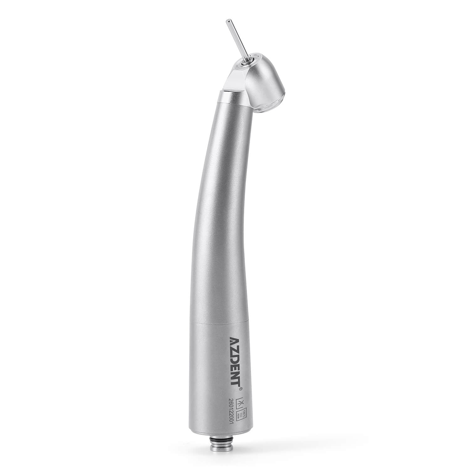 AZDENT Dental LED Fiber Optic 45° High Speed Handpiece Titanium Standard Head Four Water Spray / 6 Holes Quick Coupler - azdentall.com