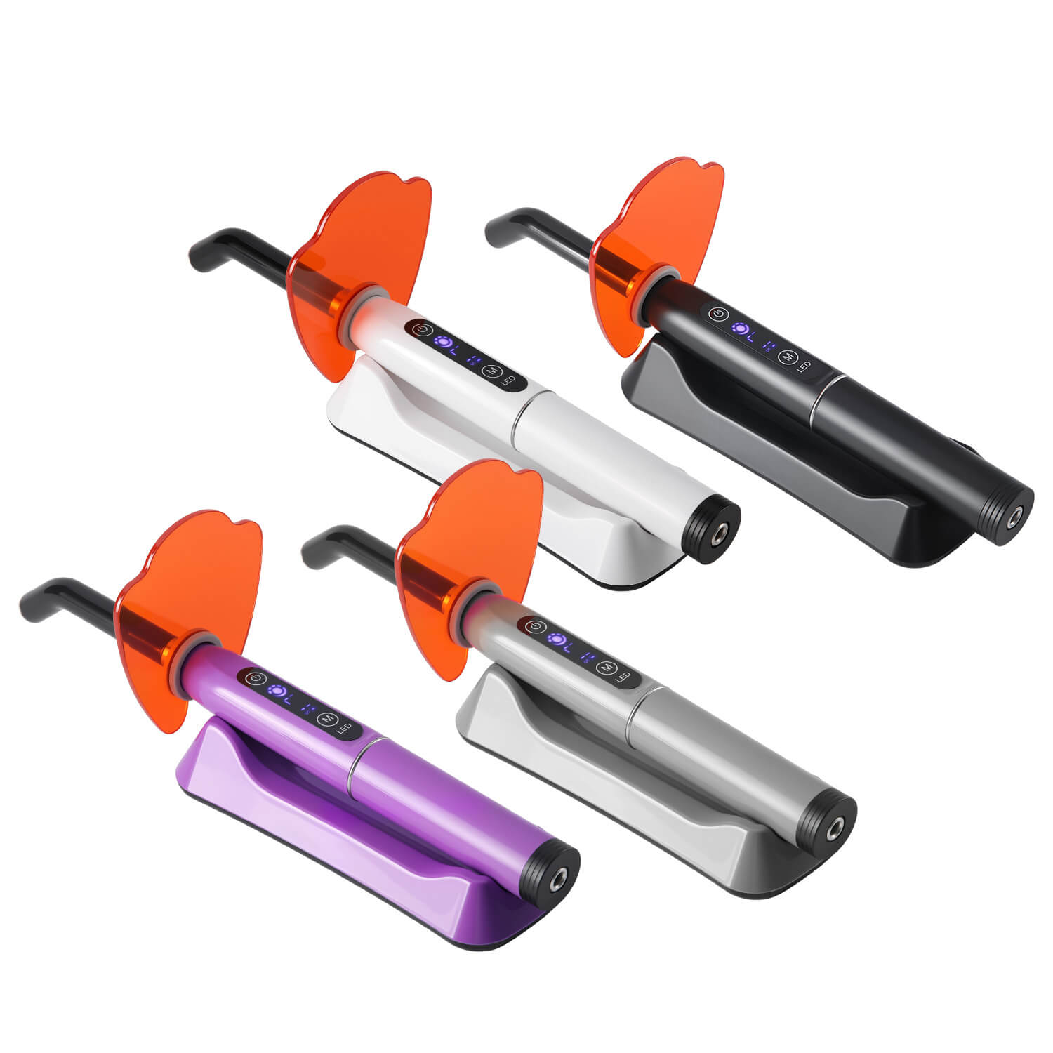 Dental LED Curing Light Lamp 1 Second Cure Adjustable Power 2400mW/cm² - azdentall.com