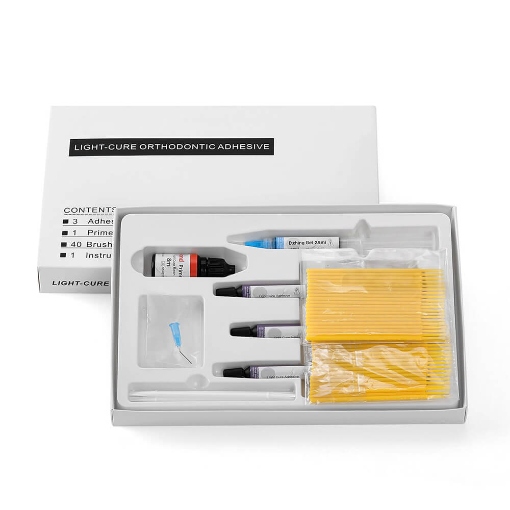 Orthodontic Bonding Light Cure Adhesive Kit Syringes 3pcs 10.5g - azdentall.com
