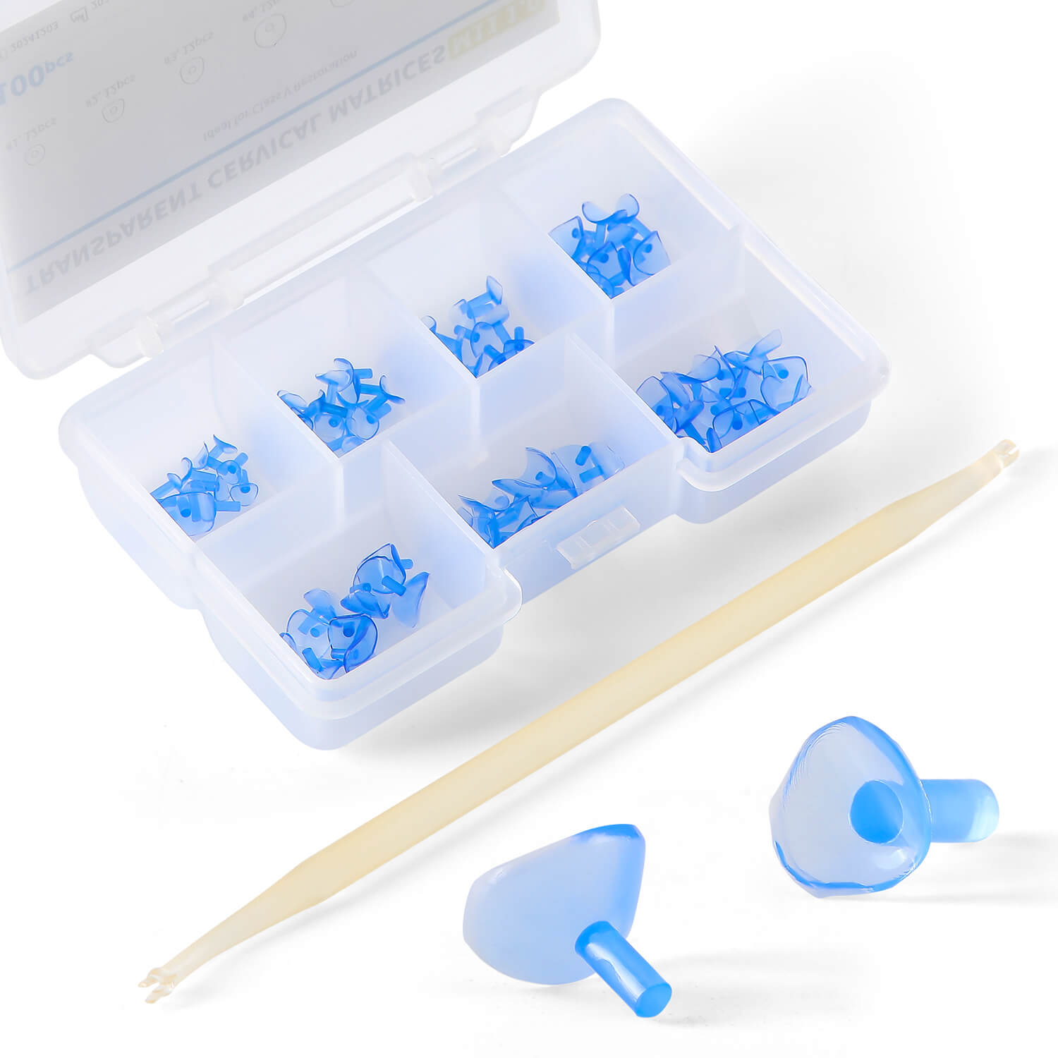 Dental Transparent Cervical Matrices Composite Gingival Retractor Matrix Band 100pcs/Box - azdentall.com