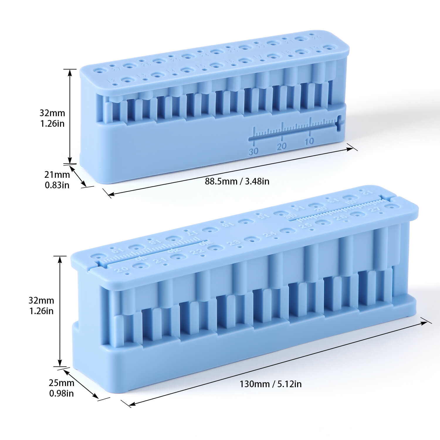 Dental Endo File Holder w/ Measuring Ruler Autoclavable - azdentall.com