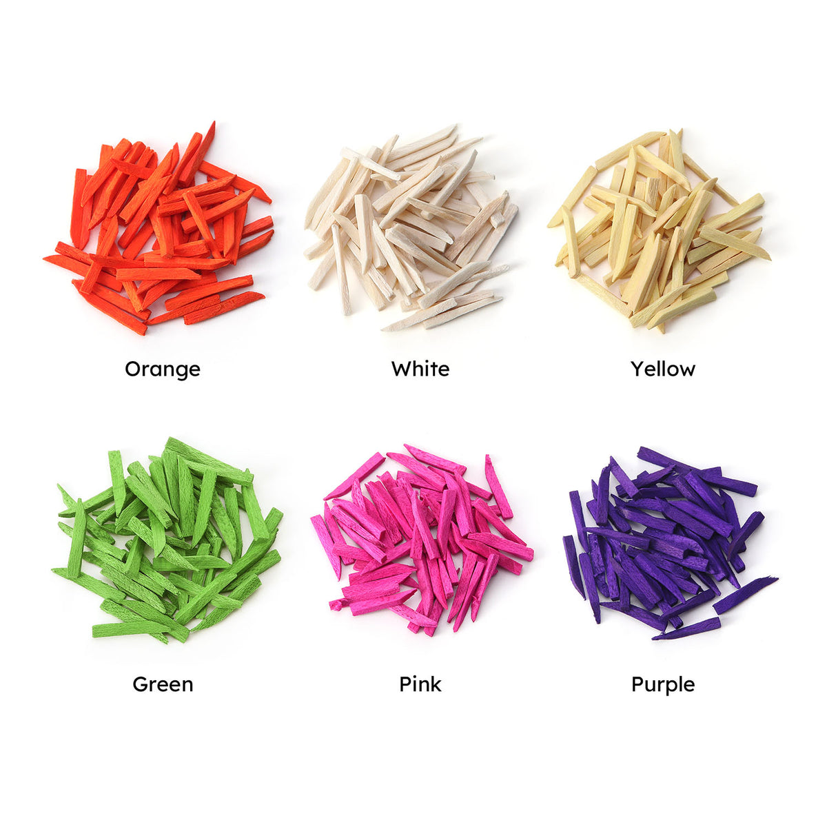 Dental Wood Wooden Wedges Assorted Six Colors 300pcs/Box - azdentall.com