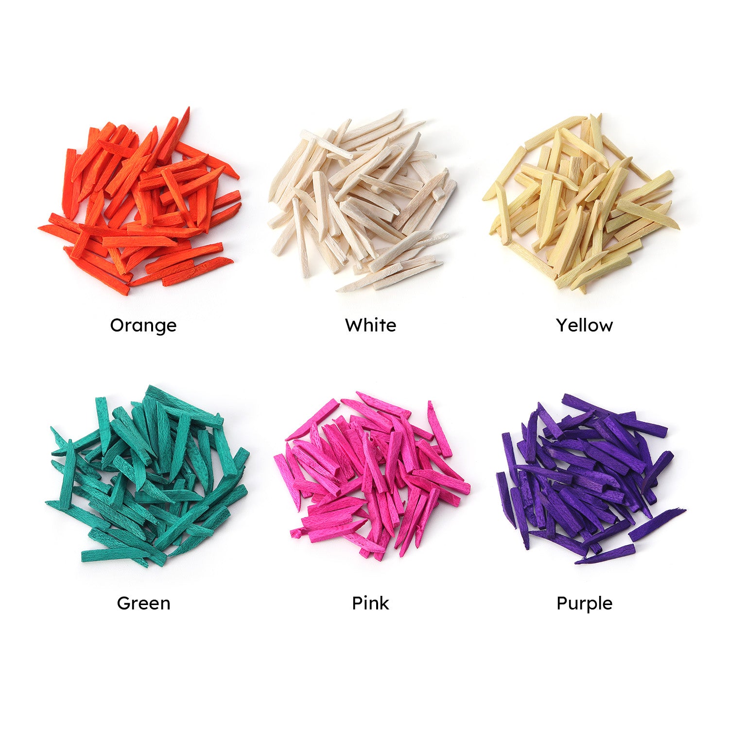 Dental Wood Wooden Wedges Assorted Six Colors 300pcs/Box - azdentall.com
