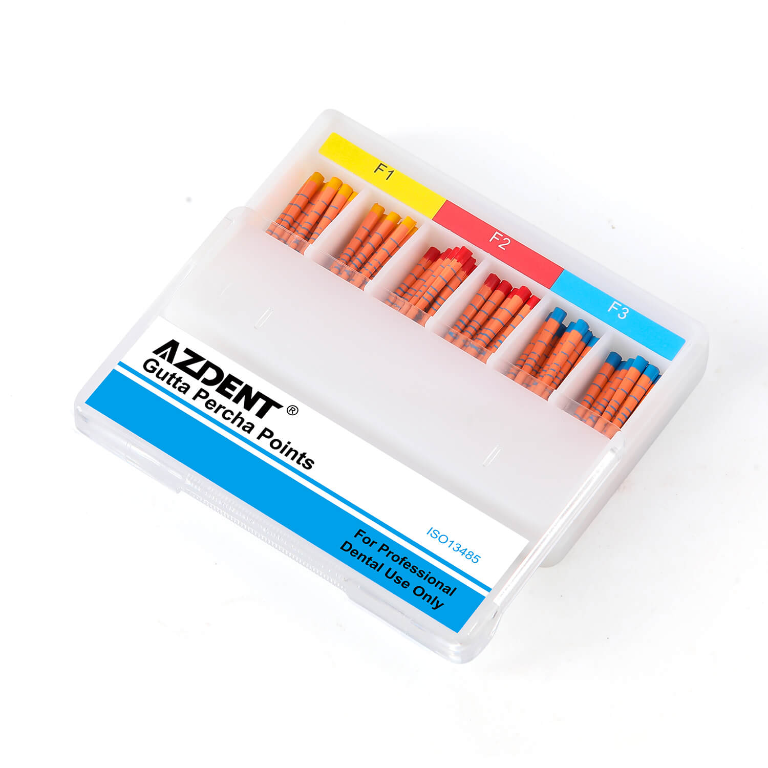 AZDENT Gutta Percha Points With Scale Mixed F1 F2 F3 60/Box