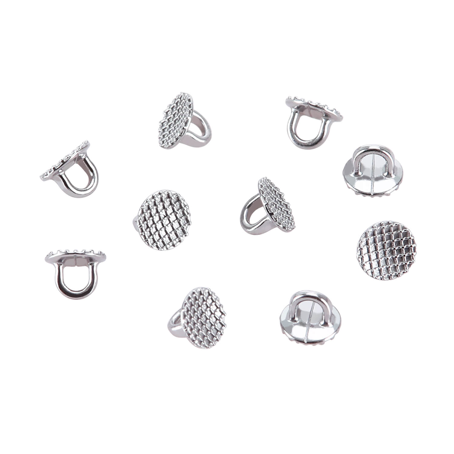 AZDENT Orthodontic Lingual Button Bondable Monoblock Direct Bond Eyelet Round Base 50pcs/Box - azdentall.com