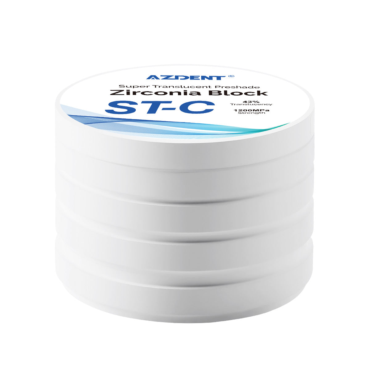 AZDENT Dental ST-C Pre-Shade Zirconia Block Disc High Translucency 98mm - azdentall.com