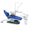 Dental Unit Chair J2688-A1 DC Motor Computer Controlled Hard Leather with Stool Sapphire Blue - azdentall.com