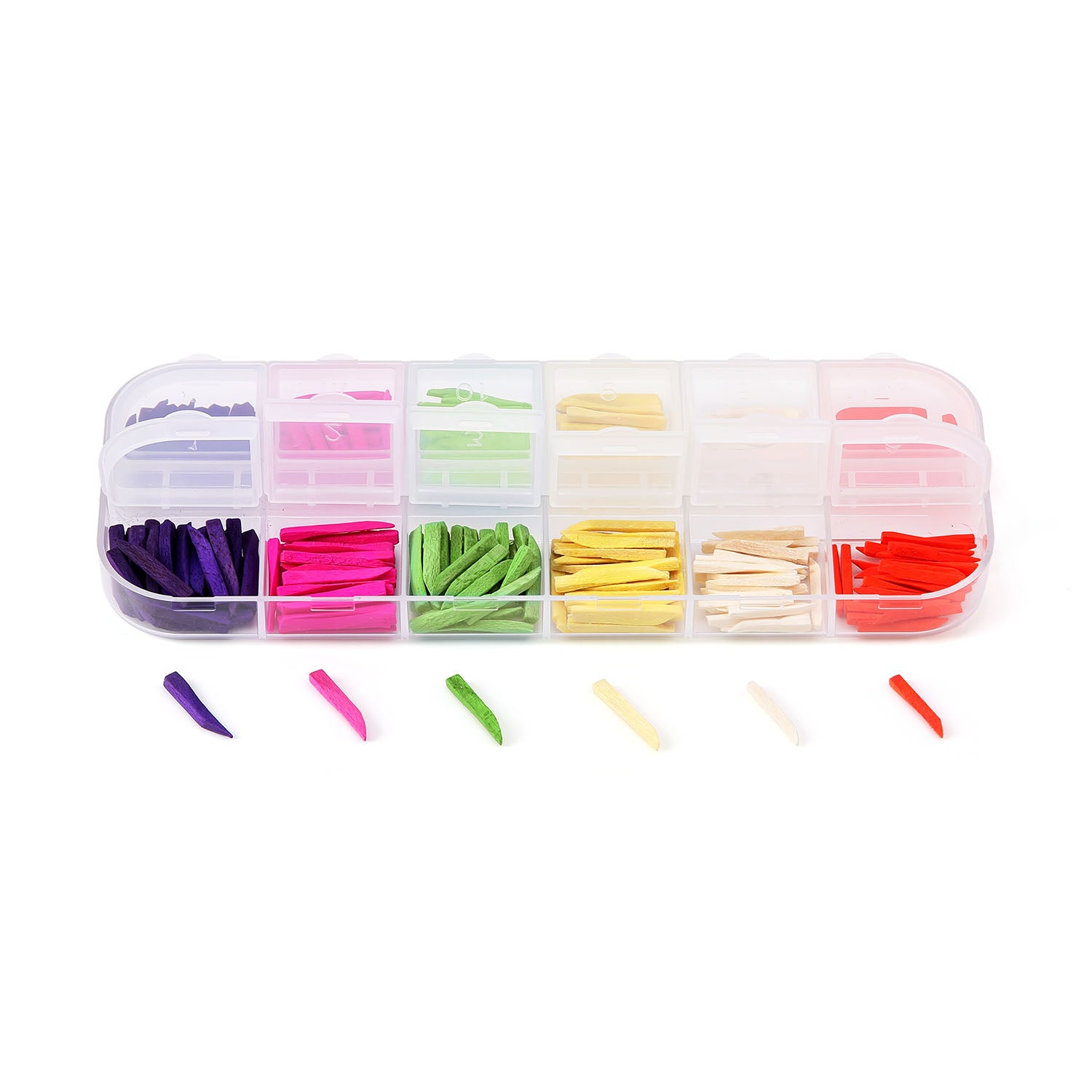 Dental Wood Wooden Wedges Assorted Six Colors 300pcs/Box - azdentall.com