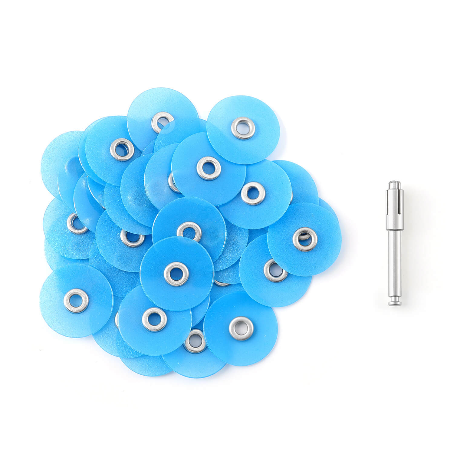 AZDENT Composite Polishing Discs φ14mm with Mandrel NO1.071 40Pcs/Box - azdentall.com