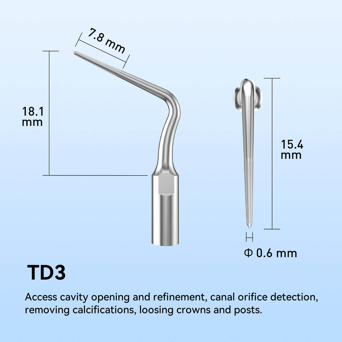 Woodpecker Dr. Talal's Endo Kit Ultrasonic Tips TD1-TD6 6Pcs/Kit - azdentall.com