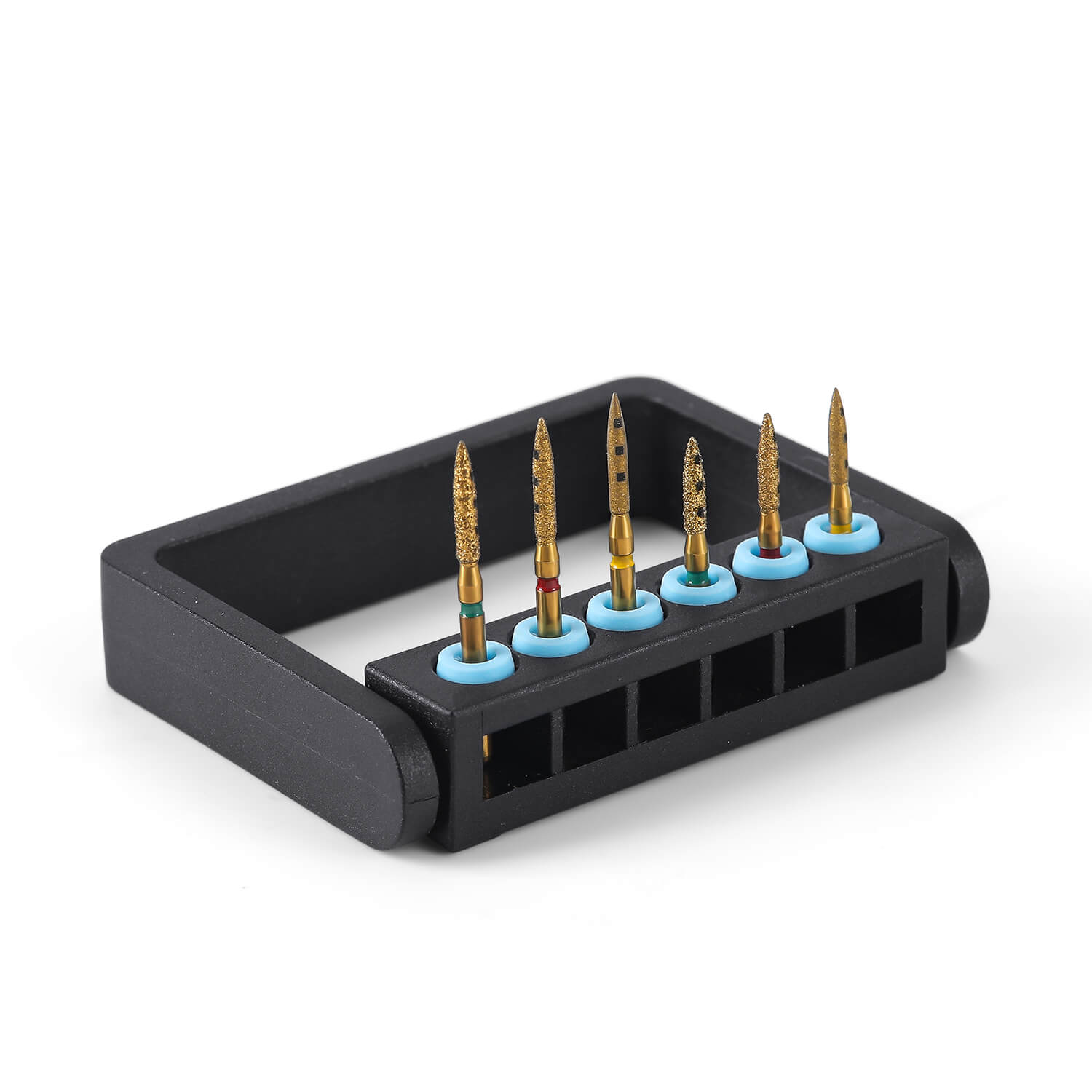 Dental Preparation Diamond Burs Restoration Kit FG 1.6mm for Anterior Premolar Teeth 6Pcs/Box - azdentall.com