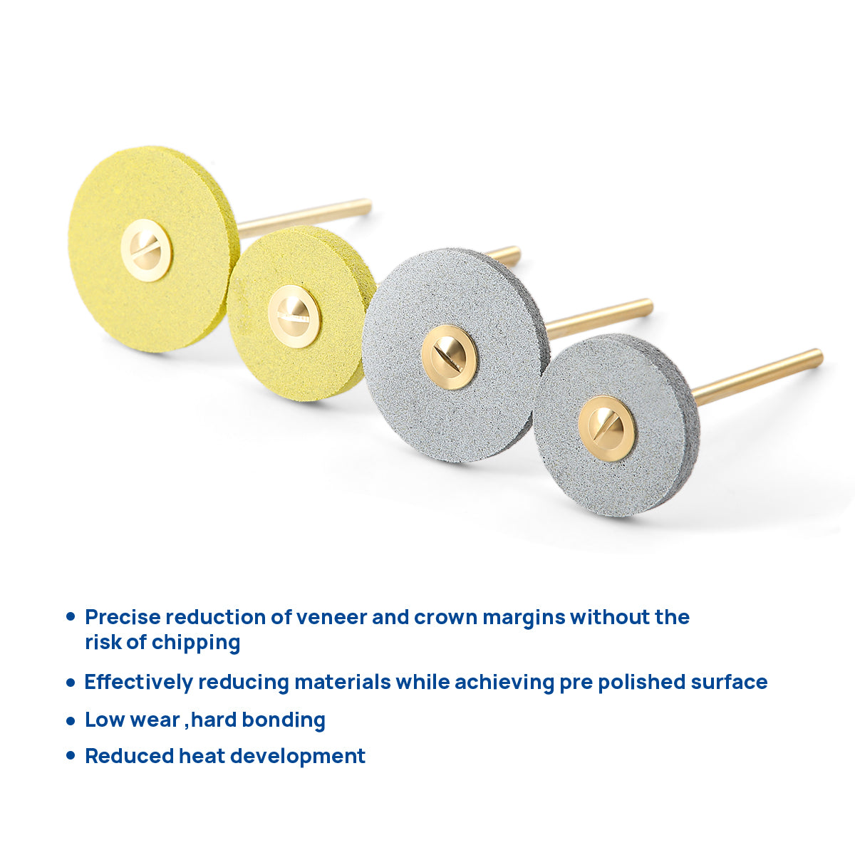 Dental Lab Polishing Diamond Grinding Wheel HP2.35mm Coarse/Medium 1pc/Box - azdentall.com