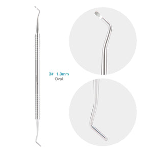 Dental Endo Spoon Excavators Stainless Steel Double Ended Instruments 3# 1pc/Pack - azdentall.com