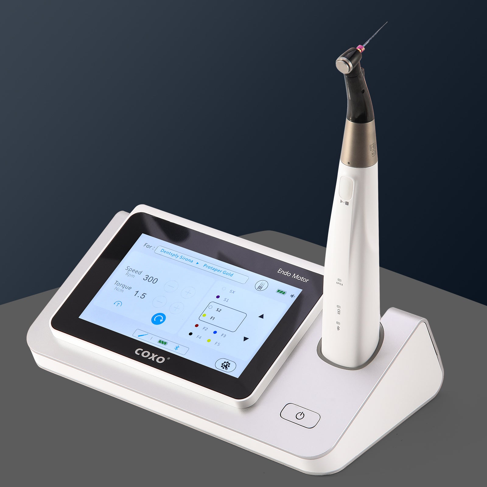 COXO Wireless Endo Motor with Apex Locator 5" Colorful Screen Built-in LED Light #C-SMART-I PILOT - azdentall.com