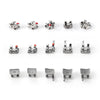 Dental Metal Monoblock Brackets Mesh Base Mini Roth/MBT 0.022" 345 Hooks 20pcs/Set - azdentall.com