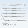 Dental Cleaning Tool Set Stainless Steel 6pcs/Set - azdentall.com