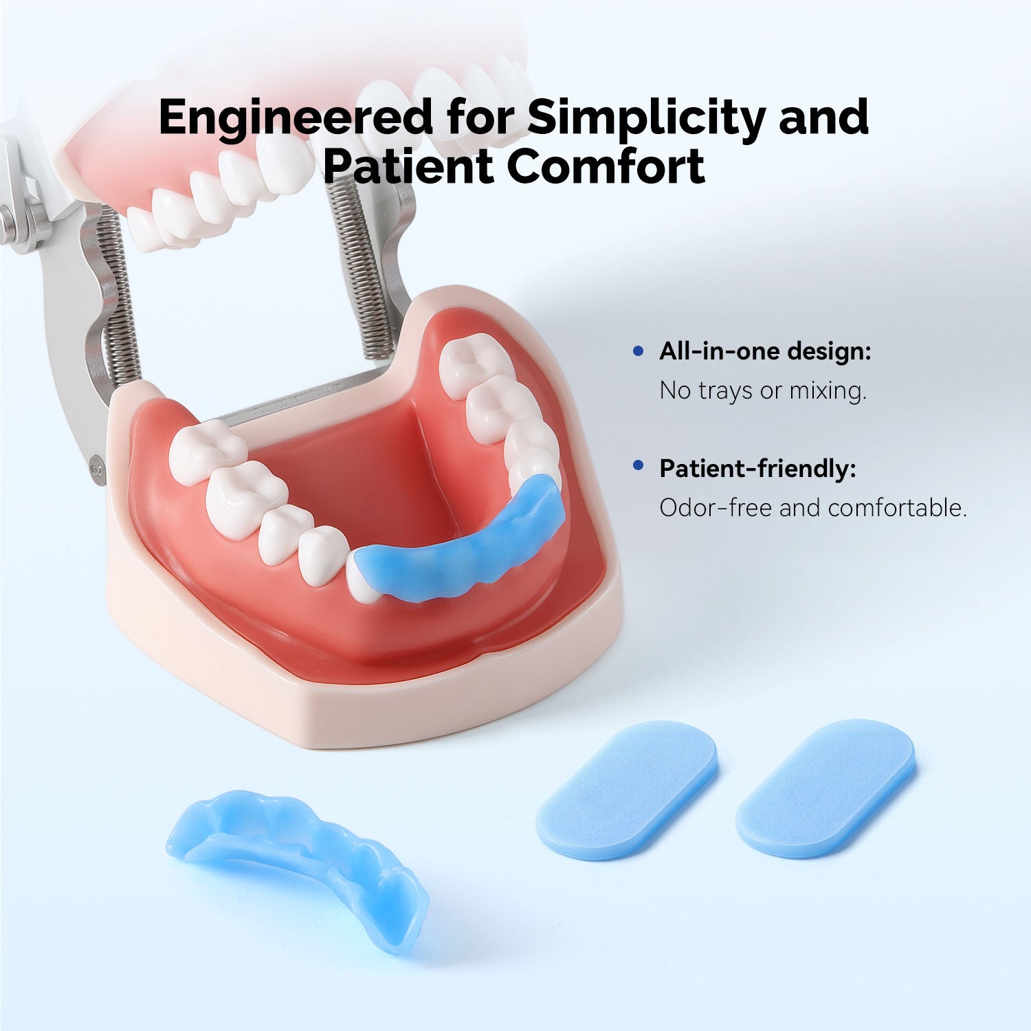 Tray-Free Dental Thermoplastic Sheet For Temporaries Single Temporary Crown Bridge Base 50pcs/BoxPlate Wax Hand Shapable - azdentall.com