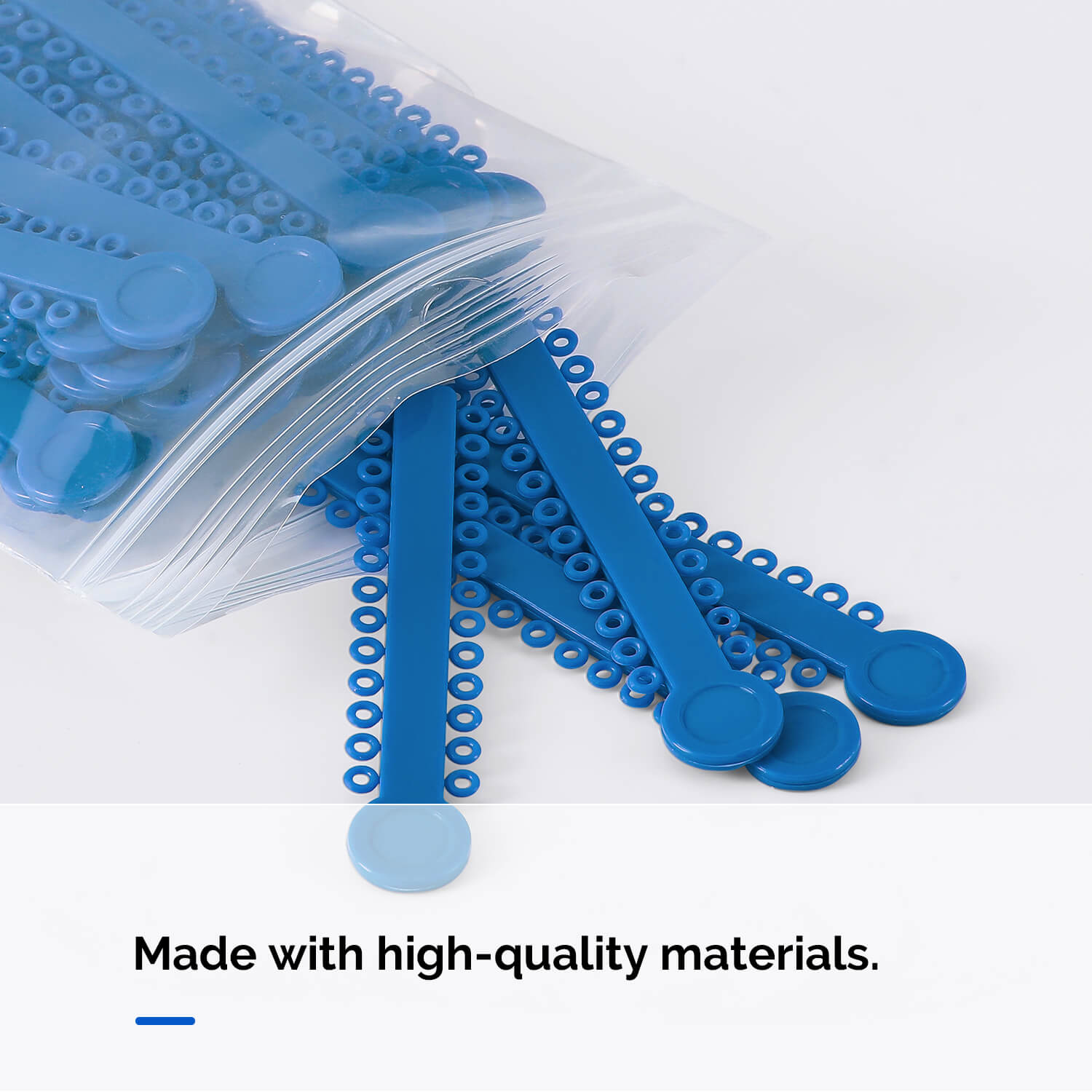 Dental Orthodontic Elastic Ligature Ties Regular 10 Colors 1040 Ties/Bag