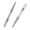 AZDENT Dental Diamond Burs FG Cutting Zirconia Ceramic Taper Round Edge for High Speed Handpiece Z553-018M 10pcs/Box - azdentall.com